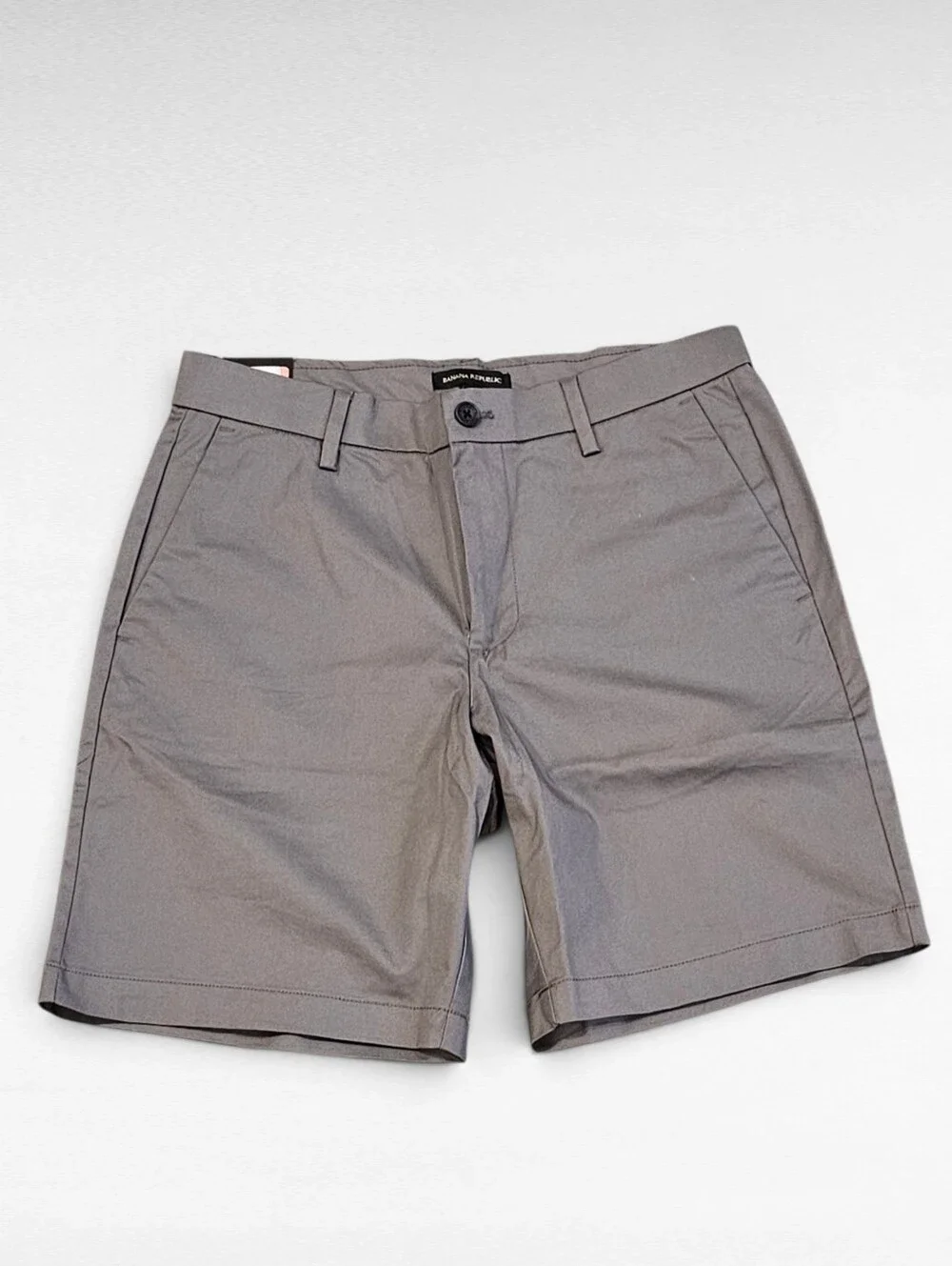 Banana Republic Gray Stretch Chino Shorts Size 32